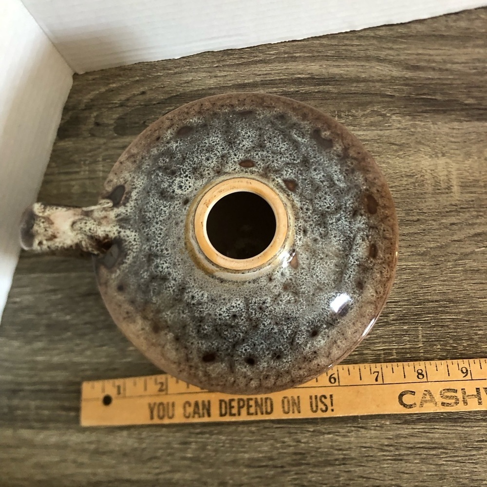 Vtg Beauceware Pottery Oil Lamp Base - Picture 8 of 12